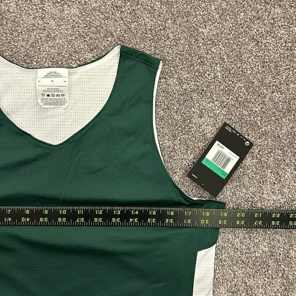 Nike Reversible Basketball Tank Training Practice Green White Kids Size XL - NWT